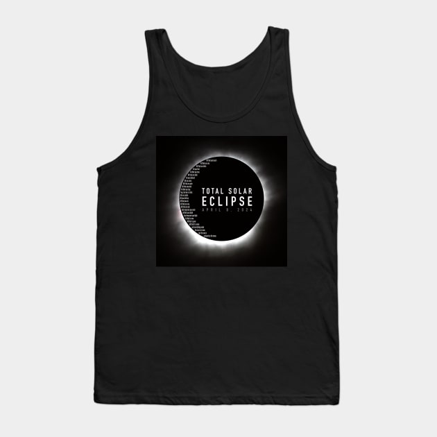 Total Solar Eclipse 2024 Tank Top by BRAVOMAXXX